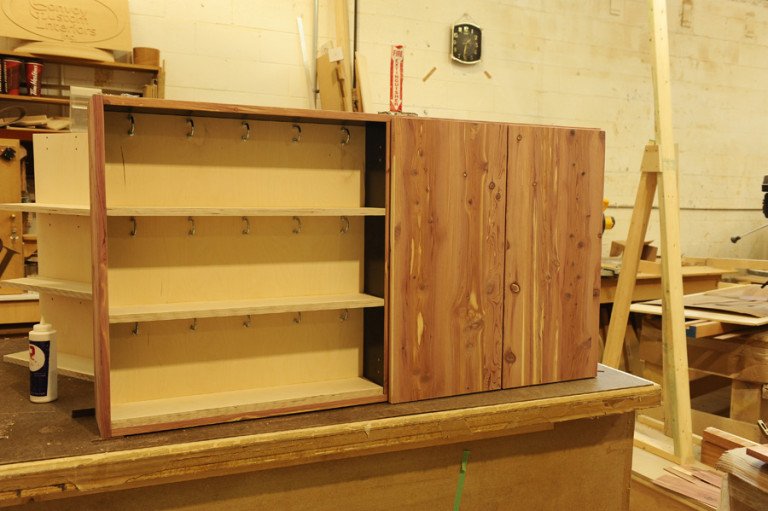 Aromatic cedar key cabinet