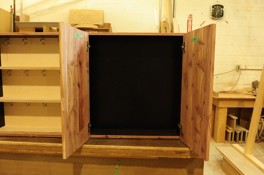 Aromatic cedar key cabinet