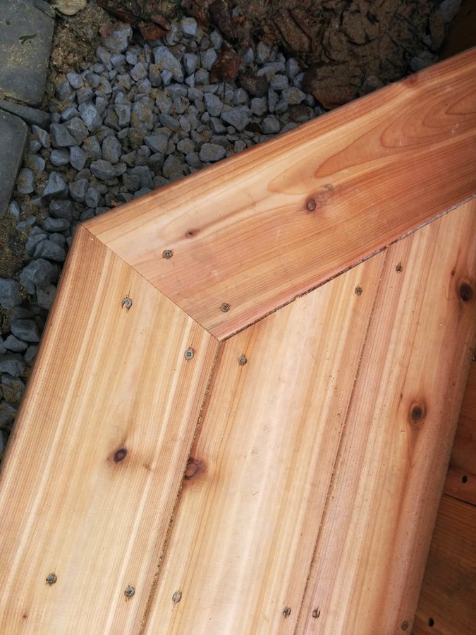 Cedar low profile deck