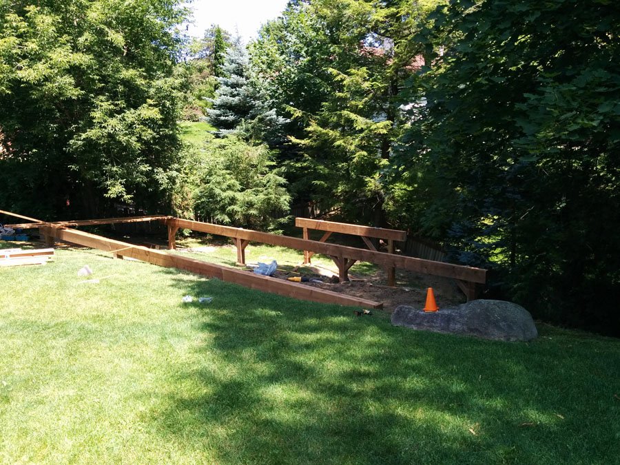 Free Hold Cedar Deck with Pergola