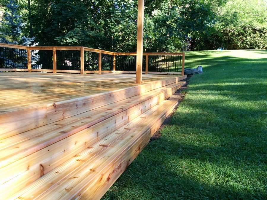 Free Hold Cedar Deck with Pergola