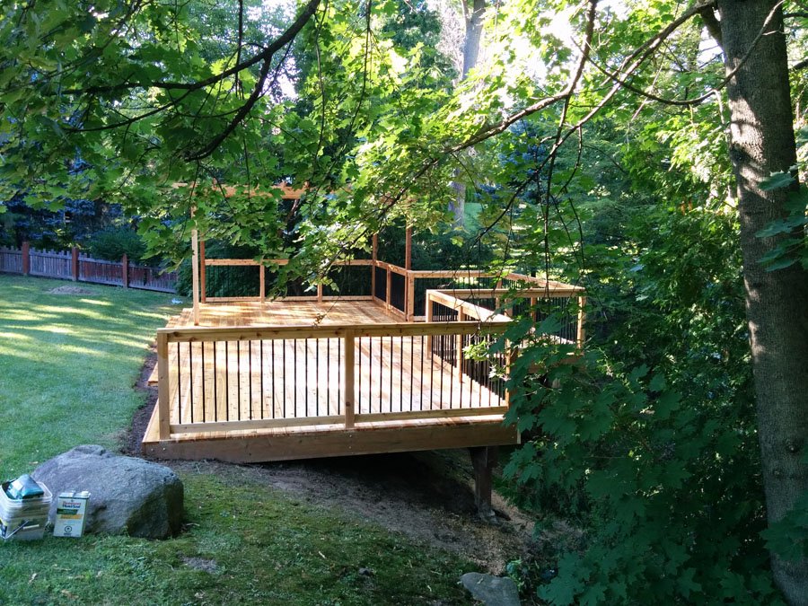 Free Hold Cedar Deck with Pergola