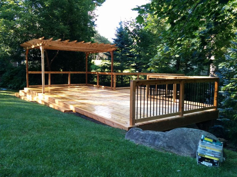 Free Hold Cedar Deck with Pergola
