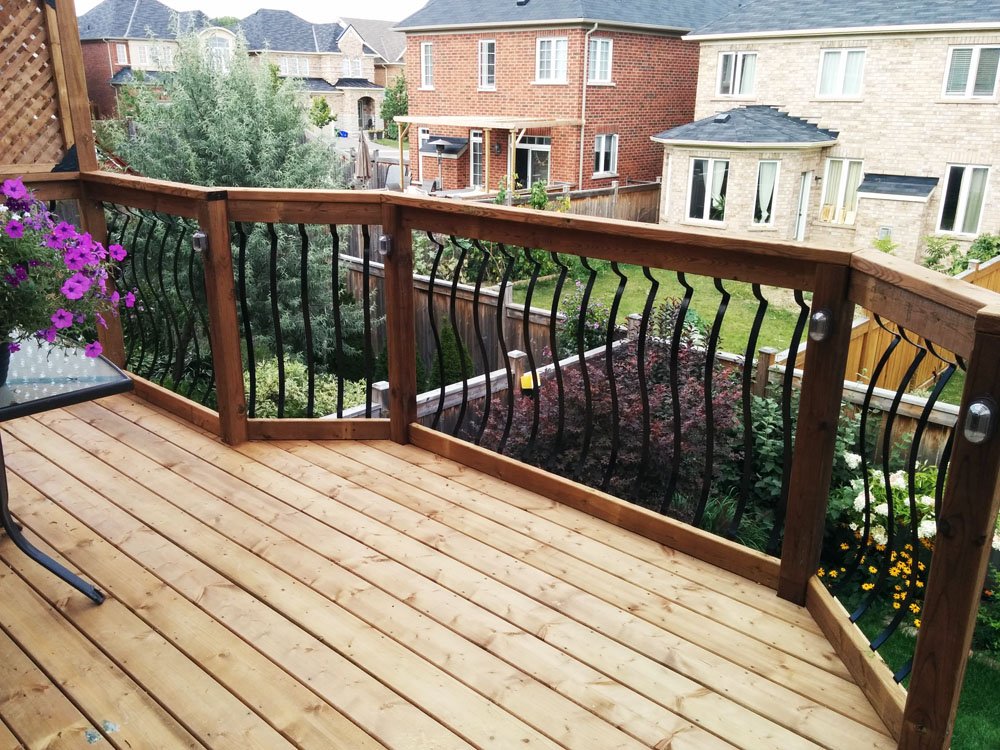 12 foot high deck