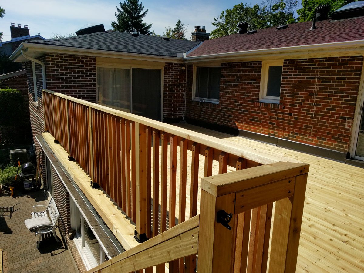 Cedar Deck on Rooftop