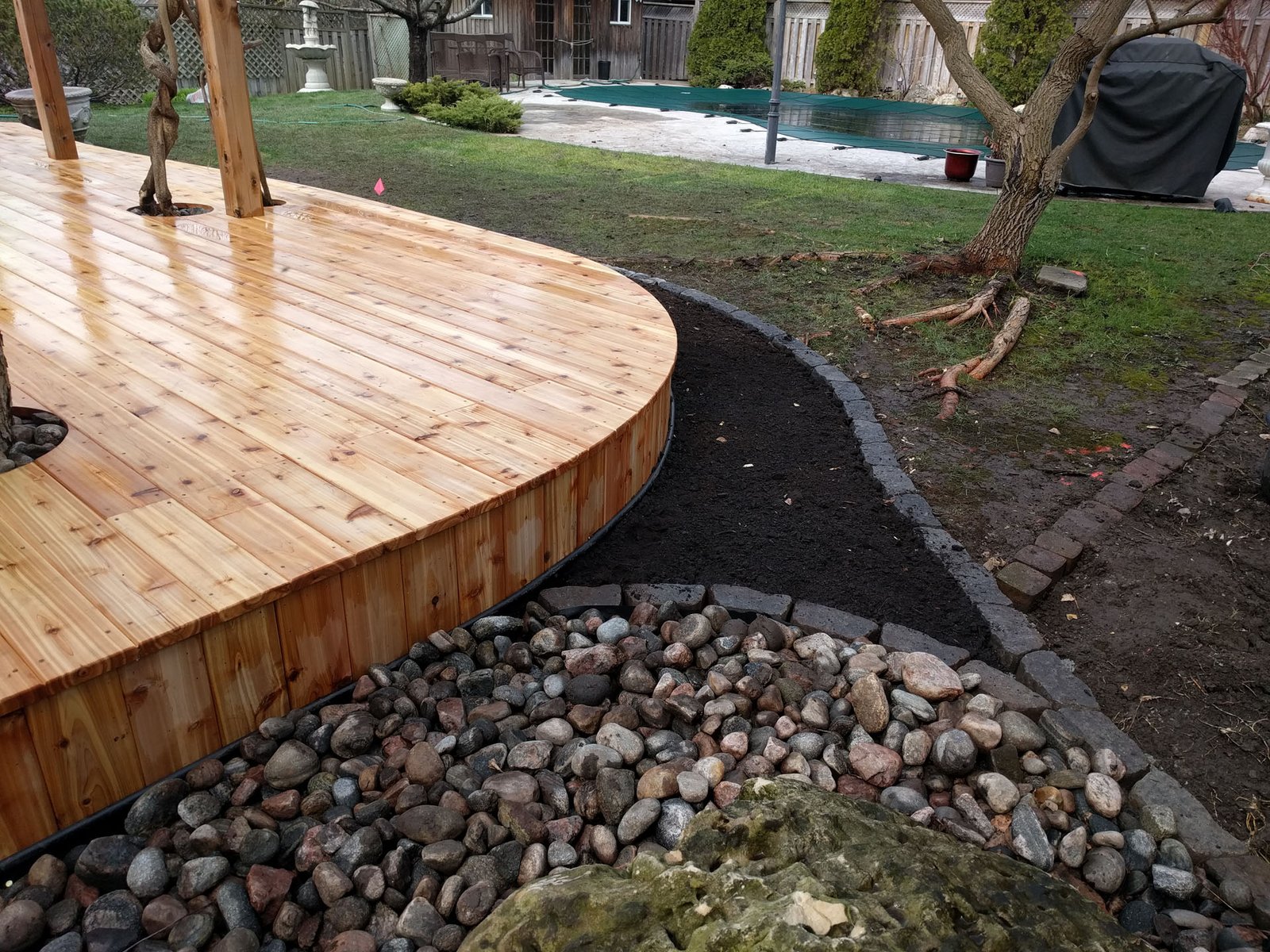 Everything for the wistaria and apple tree