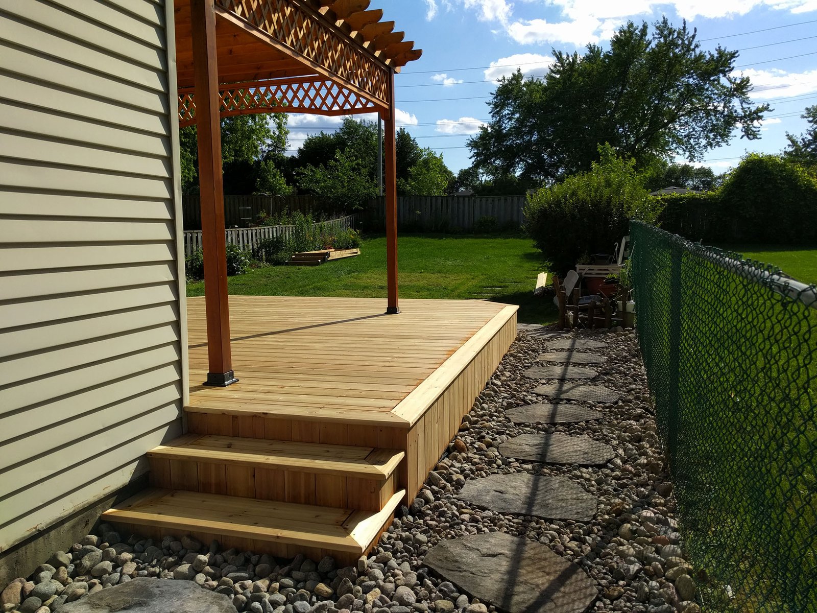 Painting Lady’s Backyard