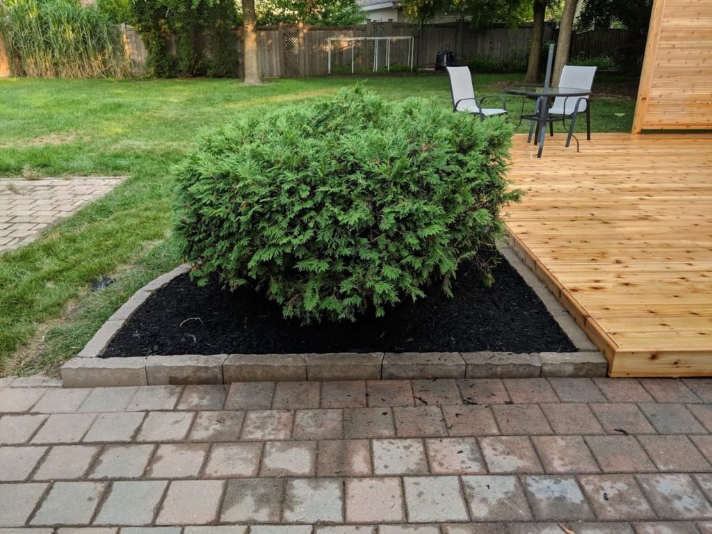 Ground Level deck with Privacy Screen
