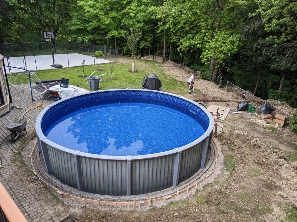 Deck and Above Ground Pool
