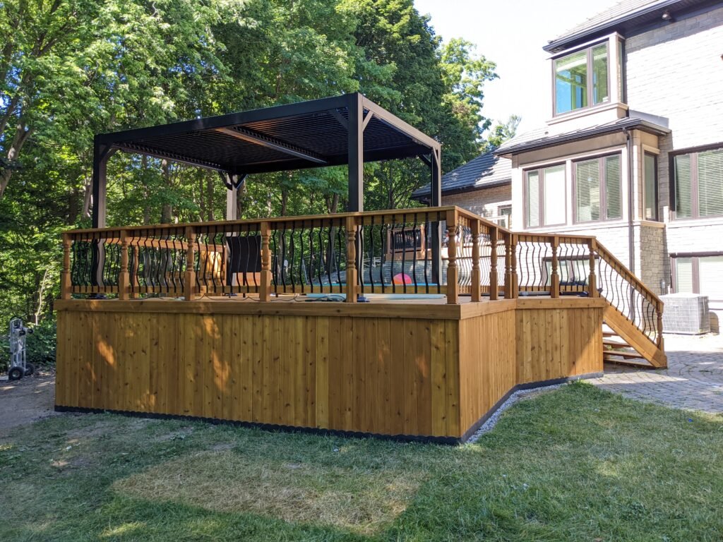 Deck and Above Ground Pool