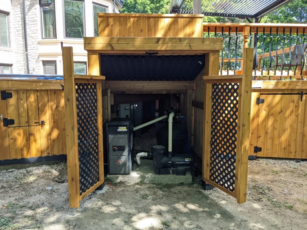 Deck and Above Ground Pool
