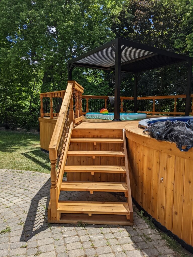 Deck and Above Ground Pool