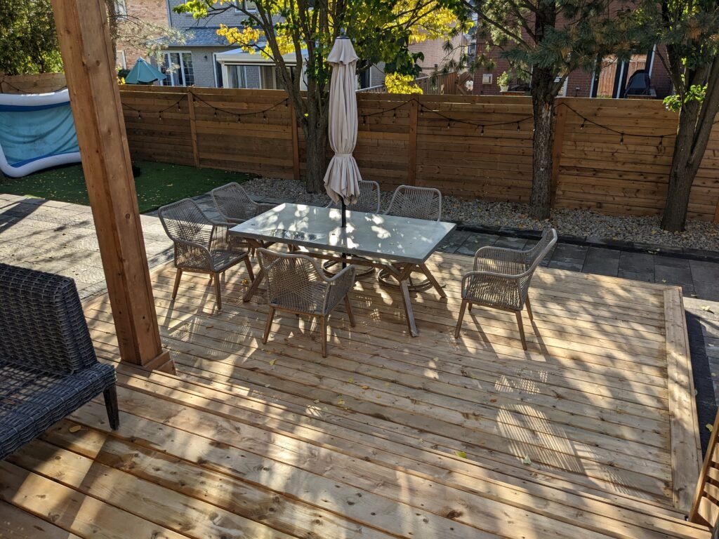 Multi Level Deck with Pergola and Jacuzzi