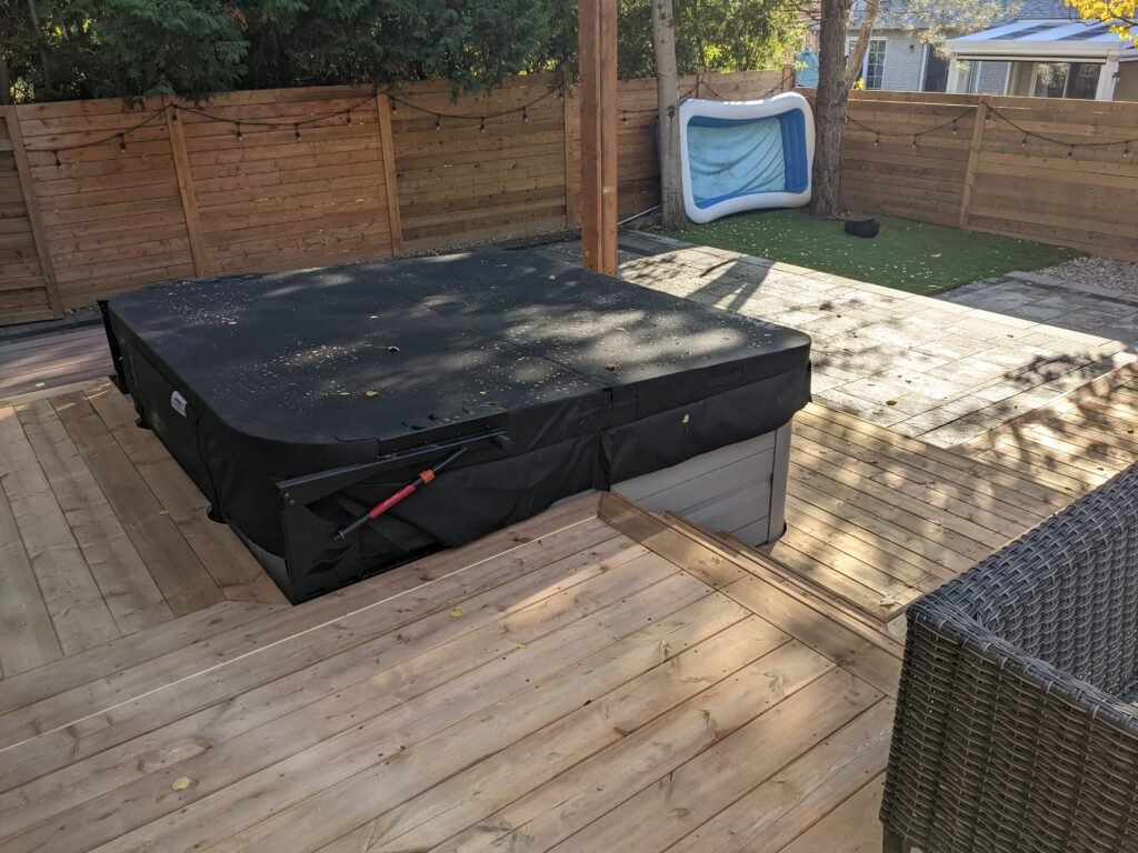 Multi Level Deck with Pergola and Jacuzzi